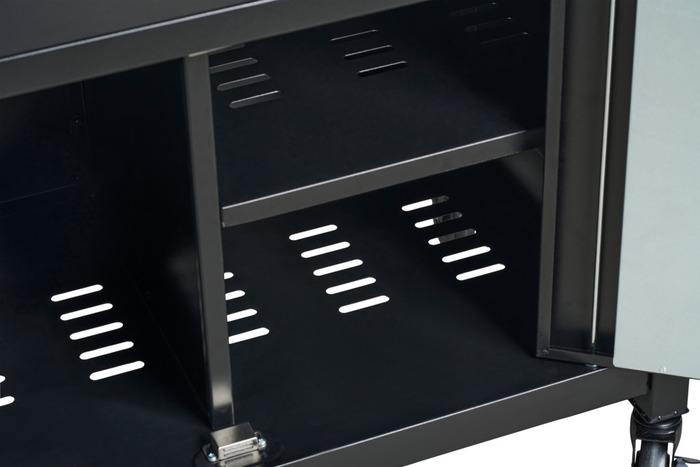 Serveringsvagn Svart Stål Sunlife